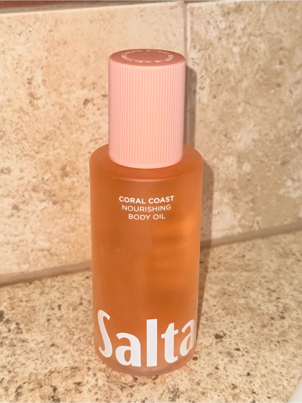 Salta Coral Coast Nourishing Body Oil — Peach/Pink